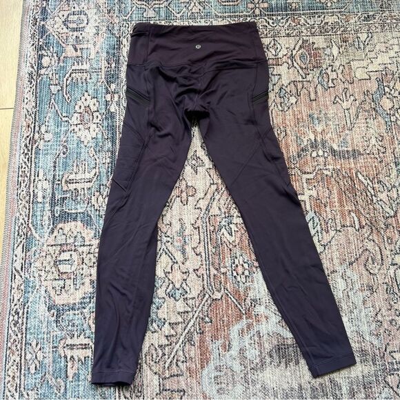 Lululemon Toasty Tech Tight II Cyber Size 6 Purple Fleece Lined Leggings - Picture 7 of 11
